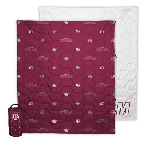 Picnic & Outdoor Blanket - Maroon & White