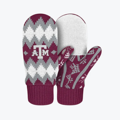 Diamond Gloves - Maroon & Gray
