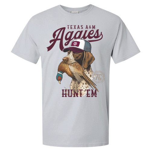 Pheasant Hunting Dog Short Sleeve - Silver