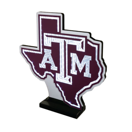 LED Lonestar Infinity Logo - Maroon & White