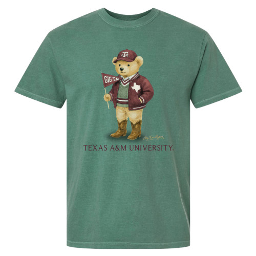 Aggies Polo Bear Short Sleeve - Light Green Aggies Polo Bear Short Sleeve - Light Green