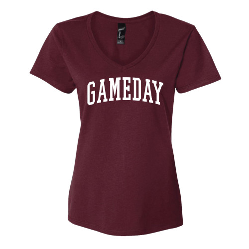Gameday V-Neck Short Sleeve - Maroon Gameday V-Neck Short Sleeve - Maroon