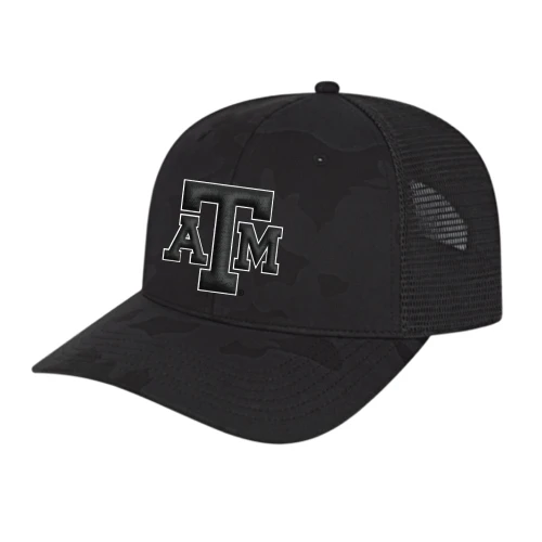 Block A&M Logo Cap - Black Camo