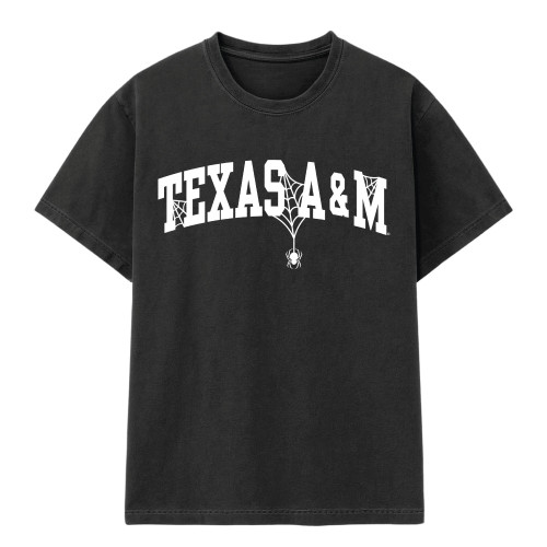 Texas A&M Spiderweb Arch Short Sleeve - Black
