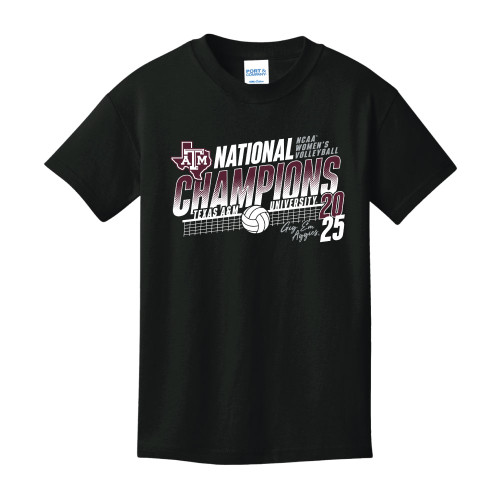 Youth Volleyball National Champions Short Sleeve - Black