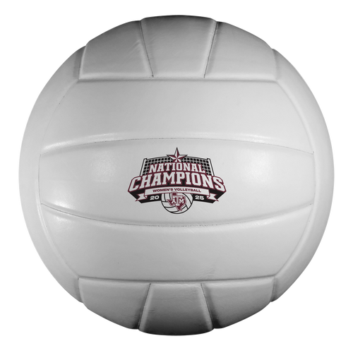 Texas A&M Aggies NCAA DI Women’s Volleyball 2025 National Champions full size volleyball with official championship logo