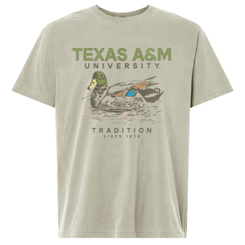 Texas A&M University Tradition Since 1876 t shirt with duck graphic and outdoor themed Aggies design