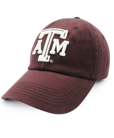 Western A&M Maroon felt hat with painted Logo Texas A&M Aggies Two Tone Cowboy Hat FOCO main image 3