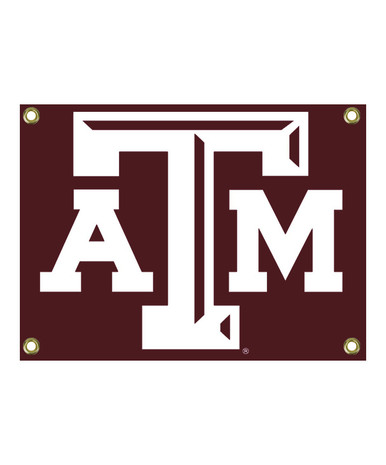 Wee Ones LLC Texas A&M Maroon and White Beveled ATM and Stars King Bow