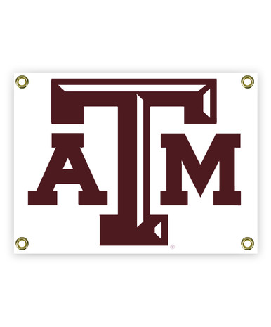 Wee Ones LLC Texas A&M Maroon and White Beveled ATM and Stars King Bow