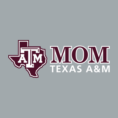 Texas A&M 5.25 x 5 Aggie Mom Lonestar Decal