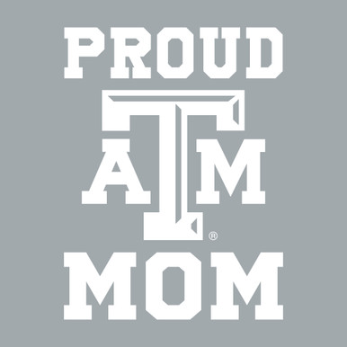 R and R Imports, Inc Texas A&M Aggies NCAA Collegiate Trendy Polka Dot Proud Mom 5 x 6 Swirl Decal Sticker