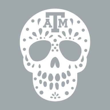 Texas A&M Aggies 12'' Sugar Skull Sign