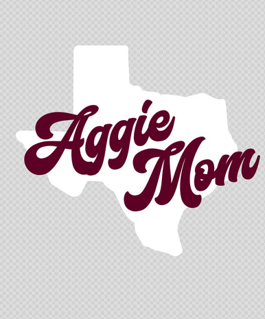 Texas A&M Aggies 2.5 x 3 Cross Decal | Maroon & White