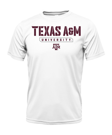 Texas A&M University Shirt Mens Medium Maroon White Logo Gig