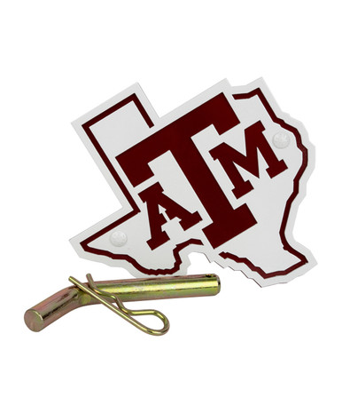 Texas A&M Aggies Maroon & White State Hitch Cover