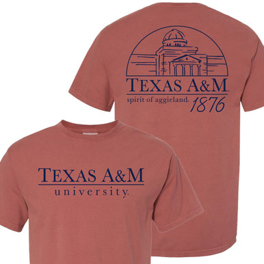 Texas A&M Aggies Womens Maroon New Basic Short Sleeve T-Shirt  School  spirit shirts designs, College shirt design, College shirts