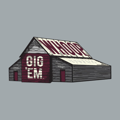 Texas A&M Aggies 5 x 5 Maroon, Black & White Gig 'Em & God Bless Cross  Decal - The Warehouse at C.C. Creations