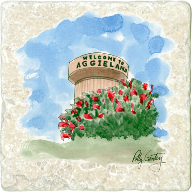 Water Tower Stone Coaster