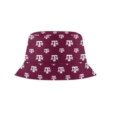 Mini Logo Print Bucket Hat - Maroon - The Warehouse at C.C. Creations