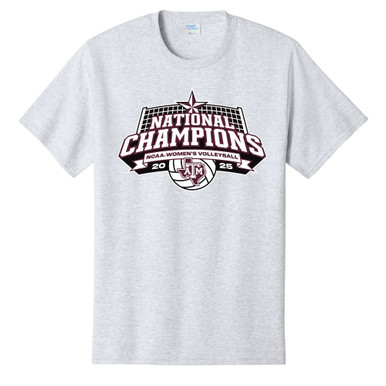 Volleyball 2025 National Champs Short Sleeve - Ash - The Warehouse