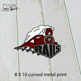 CURVED METAL PRINT SPOONER BIKE TEAM