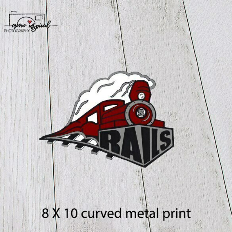 CURVED METAL PRINT SPOONER SOFTBALL