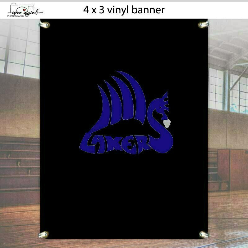VINYL BANNER SHELL LAKE-SOFTBALL HIGH SCHOOL