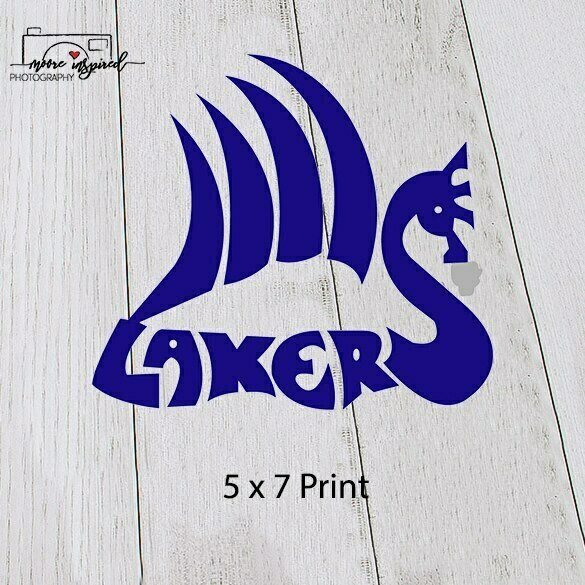 5 X 7 PRINT SHELL LAKE-CROSS COUNTRY