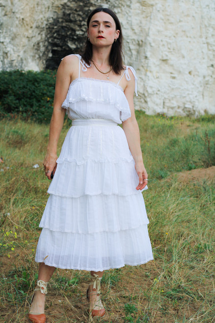 Gunne Sax by Jessica Tiered Dress - UK Size 6