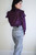 80's Ruffle Blouse - UK 8-14