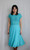 Turquoise Swing Skirt Dress - UK Size 8-10