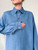 Blue Military Overshirt - Chest 44inch