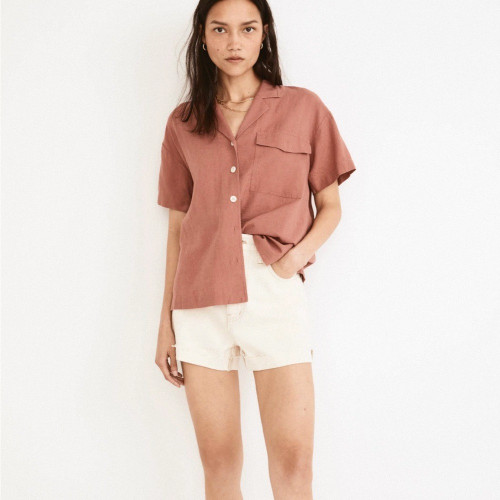 Linen Long-Sleeve Button-Up