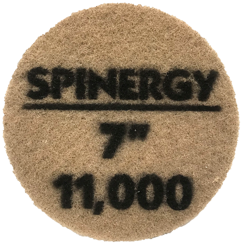 Hydro-Force, Stone Polishing Pad, Spinergy, Green, 11,000 Grit, 7"