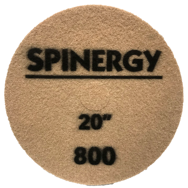 Hydro-Force, Stone Polishing Pad, Spinergy, Red, 800 Grit, 20"