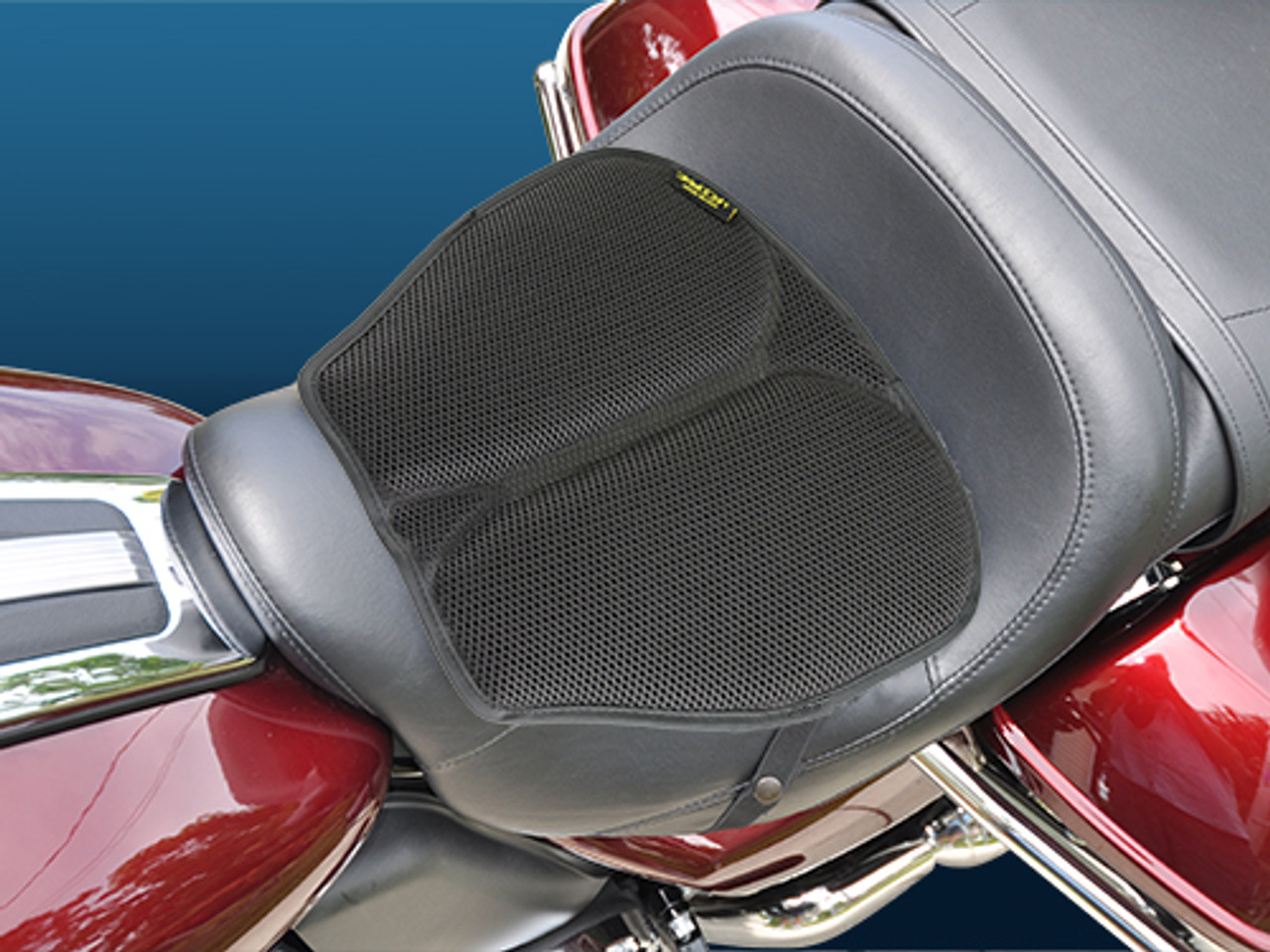 Mid Size Motorcycle Gel Pad with Breathable Mesh SKWOOSH