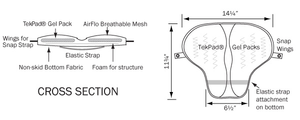 Classic Saddle (Short) Pad Breathable Mesh - SKWOOSH