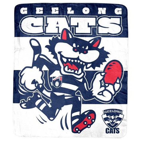 Retro Mascot Fleece Blanket