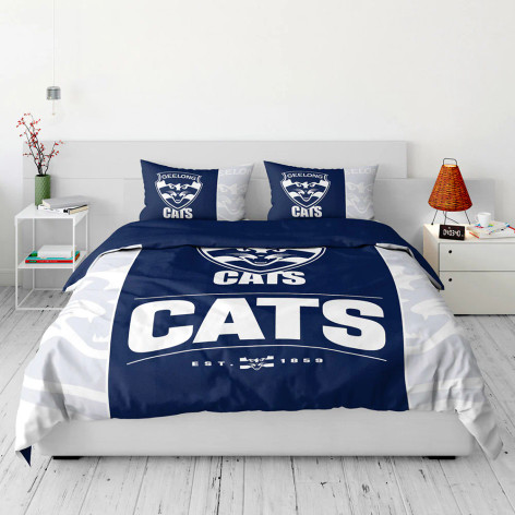 Geelong Cats King Quilt Cover Set