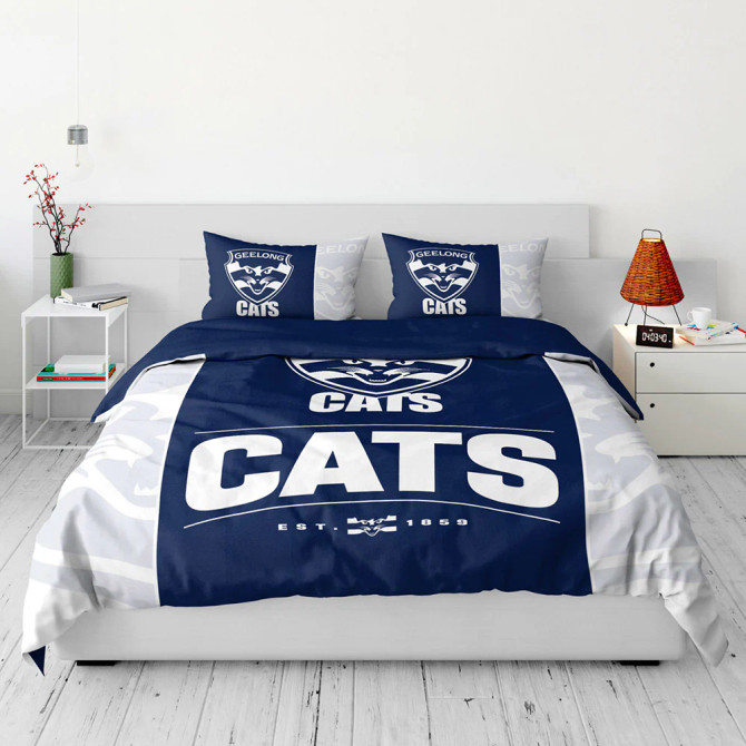 Geelong Cats Double Quilt Cover Set