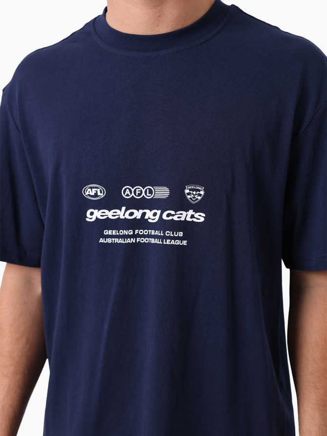 Cats Lifestyle Vintage Tee - Navy