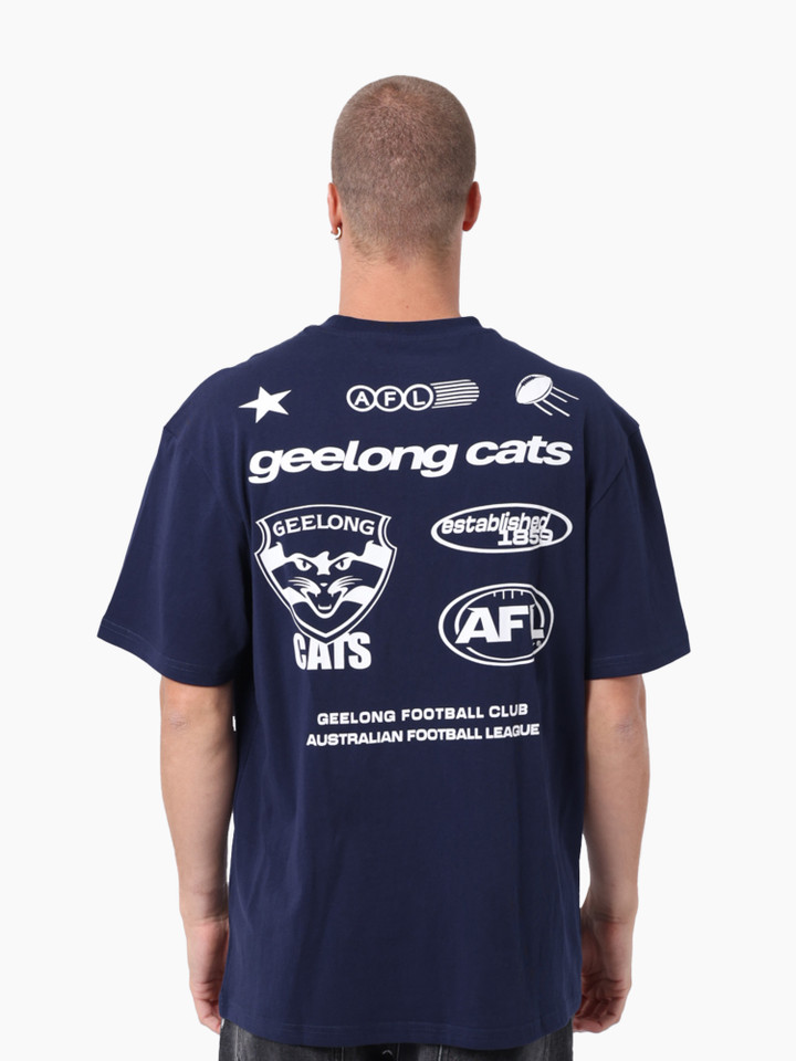 Cats Lifestyle Vintage Tee - Navy