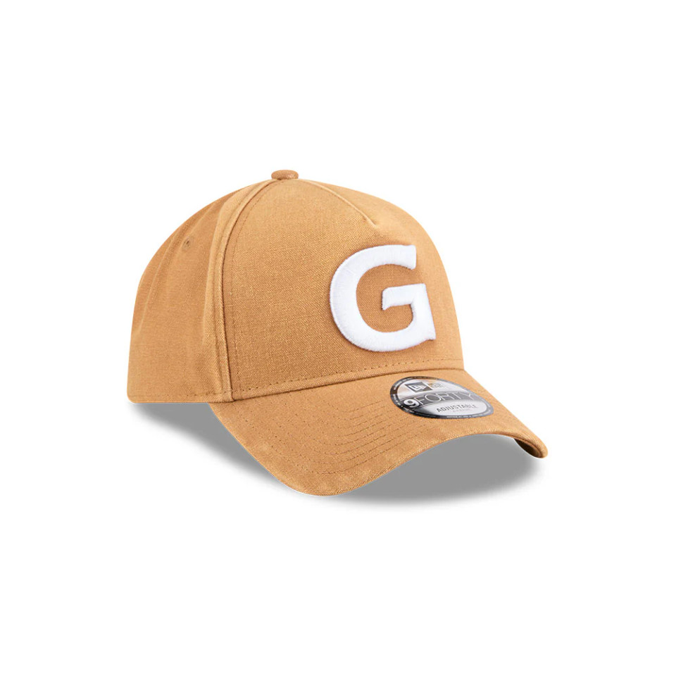 26 New Era Tan Cap with White G