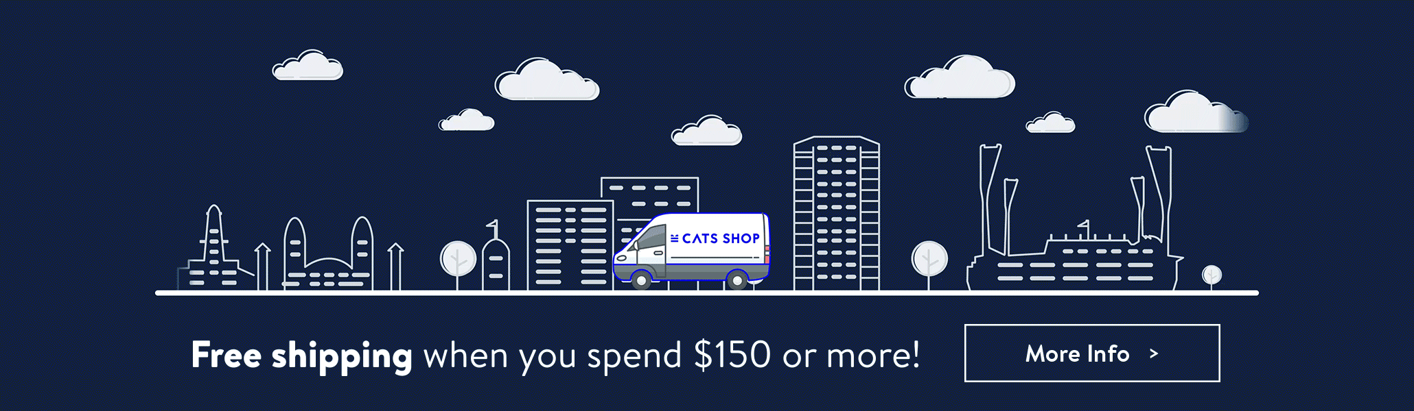 Free shipping when you spend $150 or more. Go to shipping page.