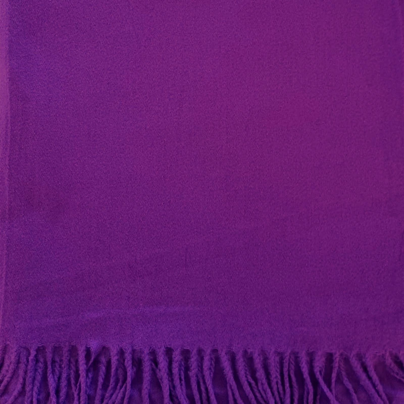 Healing Shawl - purple winter weight