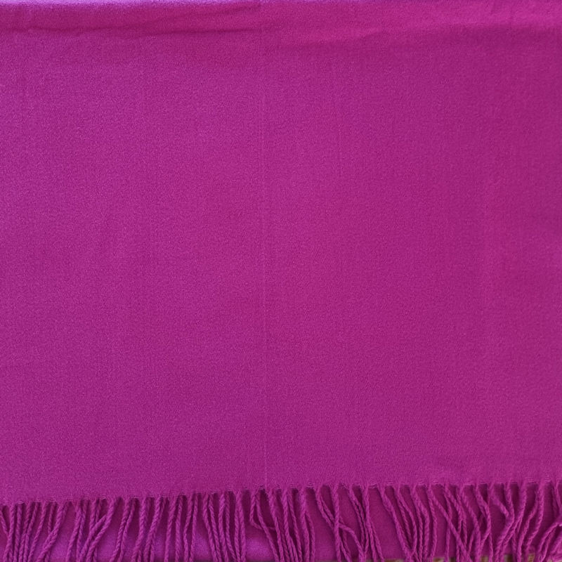 Healing Shawl - dark pink winter weight