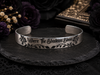 Where The Shadows Bloom Stainless Steel Bangle