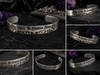 Where The Shadows Bloom Stainless Steel Bangle