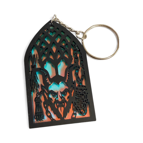 Cathedral Krampus Acrylic Keychain